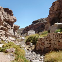 Beautiful, green valley closed to the village Socaire